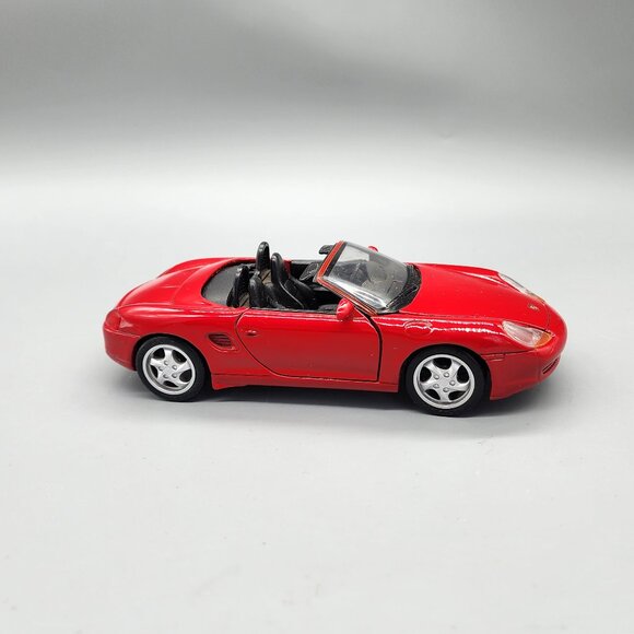 Porsche Boxster 1/24 Scale Diecast Red Convertible Car Model Maisto Rare - Picture 4 of 12